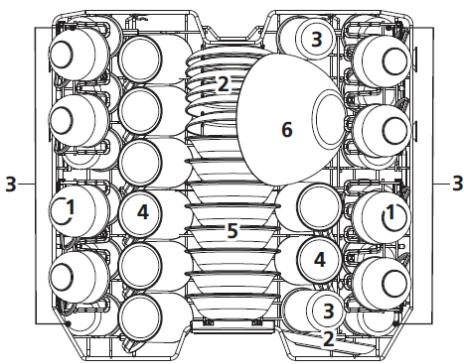 THOMSON TDW4316SL - De bovenste en onderste korf vullen - 1