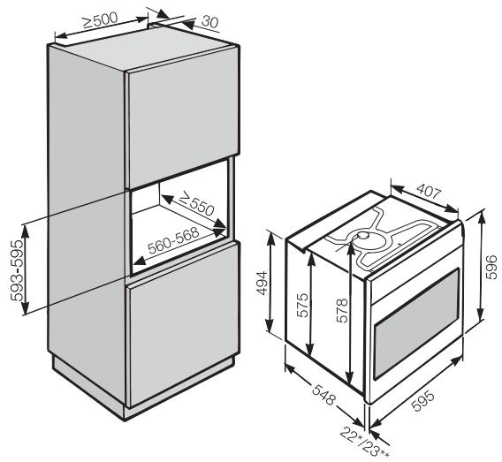 DARTY H5140BPINOX - Four - 2