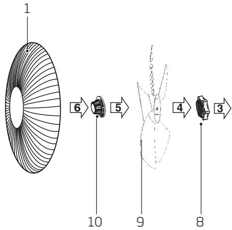 MAROQUE EFT5100W - Noms des composants - 1
