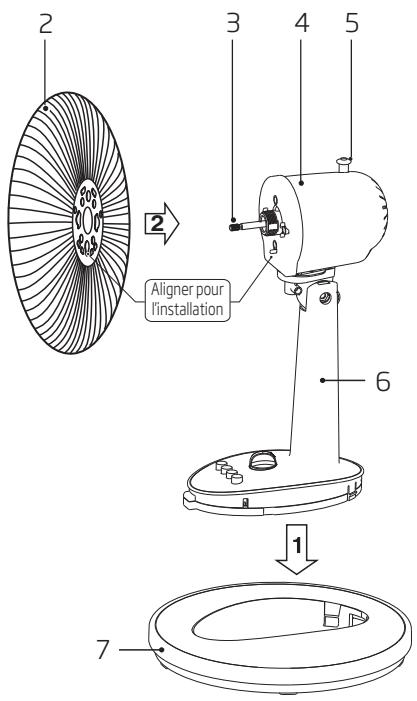 MAROQUE EFT5100W - Noms des composants - 2