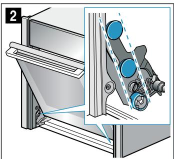 NEFF FOURB55CR22N0 - Accrocher la porte de l'appareil - 2