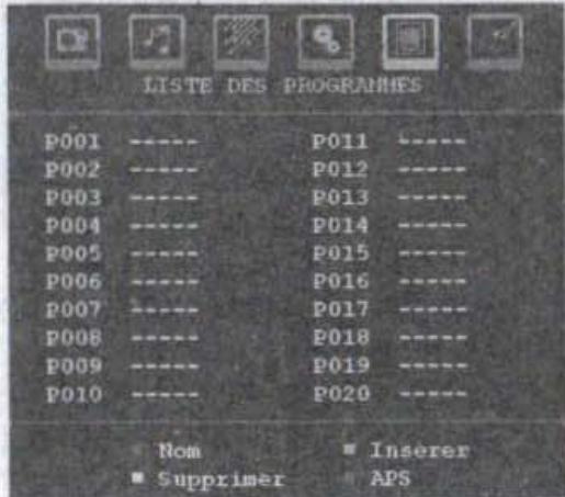WINDSOR WD 1911 T /MPEG2 - Tableau des programmes - 1