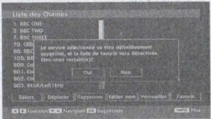 WINDSOR WD 1911 T /MPEG2 - Suppression des chaînes dans la liste de chaînes - 1