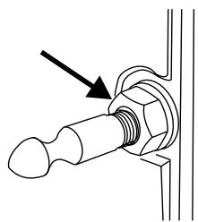 FALCON KCH9ODFIV/CEU IVOIRE - Réglage de la gâche du loquet de la porte du four principal - 1