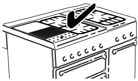 FALCON KCH9ODFIV/CEU IVOIRE - Plaque à griller (option) - 1