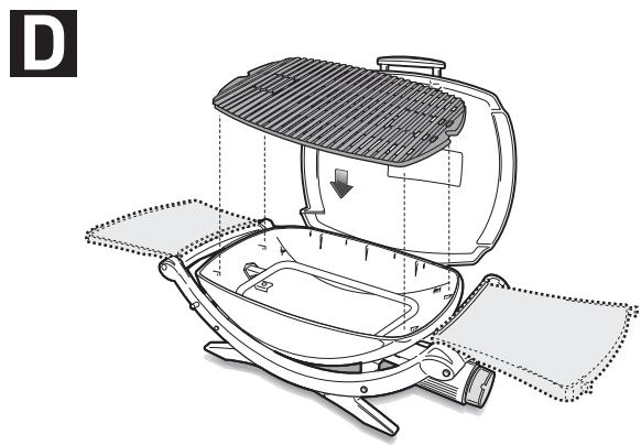 WEBER Q100 GAZ 386053 - LIST Des PIECES - 12