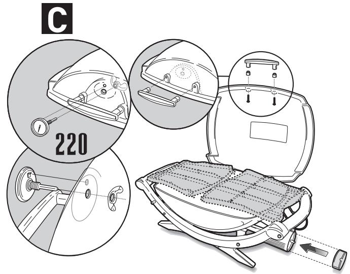 WEBER Q100 GAZ 386053 - LIST Des PIECES - 10