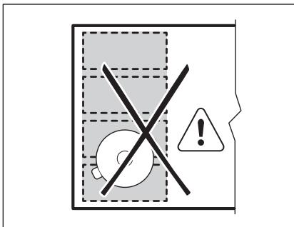 ELECTROLUX IV95550 - Posicion correcta del utensilio de cocina: - 2