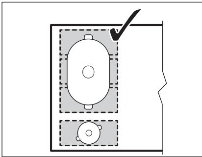ELECTROLUX IV95550 - Posicao correta dos tachos: - 1