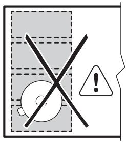 ELECTROLUX IV95550 - Mauvaise position de l'ustensile : - 1