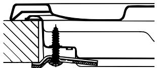 HOTPOINT-ARISTON PH 640 MS/HA BK NOIR - Schéma de fixation des crochets - 2