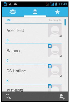 ACER LIQUID Z2 NOIR - Gérer vos contacts - 2