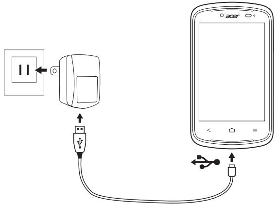 ACER LIQUID Z2 NOIR - Charger la batterie - 1