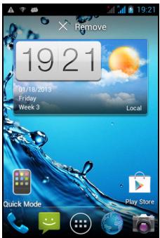 ACER LIQUID Z2 NOIR - Ajouter et supprimer des raccourcis et widgets - 2