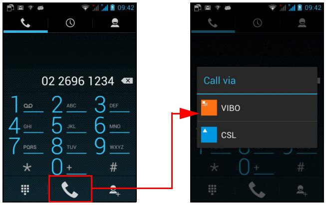 ACER LIQUID Z2 NOIR - Sélectionner quelle SIM utiliser lors d'un appel - 1