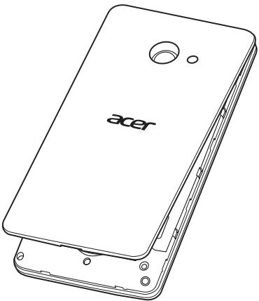 ACER LIQUID M220 LS NOIR - Installer une carte SIM ou une carte microsd - 1