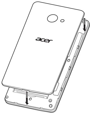 ACER LIQUID M220 LS NOIR - Installer une carte SIM ou une carte microsd - 3