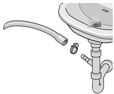TECNOLEC TLS 75 - Raccordement du tuyau de vidange - 1