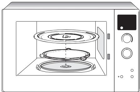 ARTHUR MARTIN EM 2412 W BLANC - Le plateau tournant et son support - 1