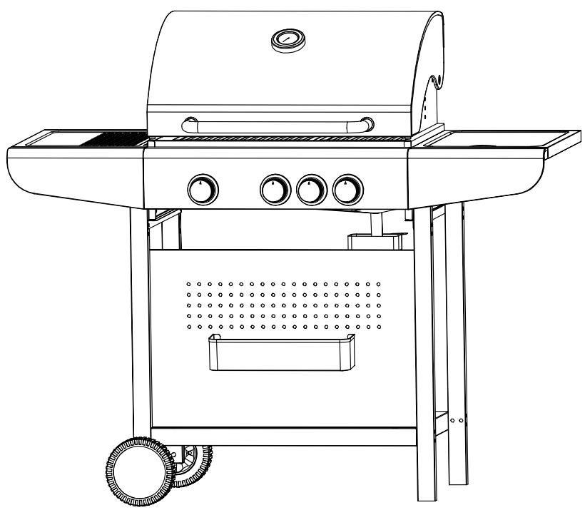 BRASERO OL 6454 SB INOX/NOIR - ETAPES D'installation - 1