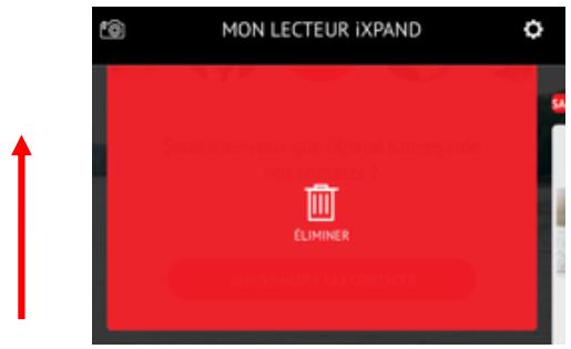 MON LECTEUR iXPAND ÉLIMINER