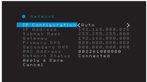 HARMAN KARDON AVR161 - Configuration du réseau - 1