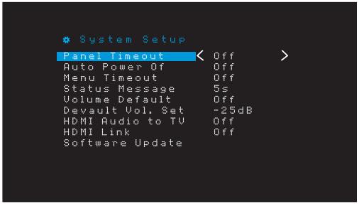 HARMAN KARDON AVR161 - Paramètres du système - 1