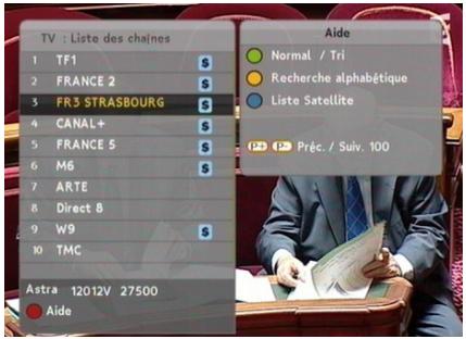 CGV PREMIO SATCO - La liste des chaînes - 1