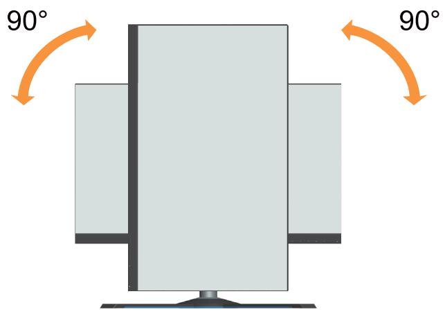 LENOVO 27GQ-25 - Rotation du moniteur - 1