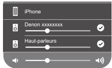 DENON DRA-800H - Appuyez sur les appareils/enceintes que vous souhaitez utiliser. - 1