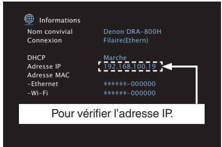 DENON DRA-800H - Contrôle de l'appareil à partir d'un contrôle Web - 1
