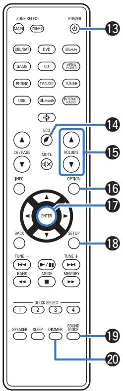 DENON DRA-800H - Touches curseurs ( ) - 2