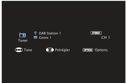DENON DRA-800H - Écoute d'émissions DAB - 1