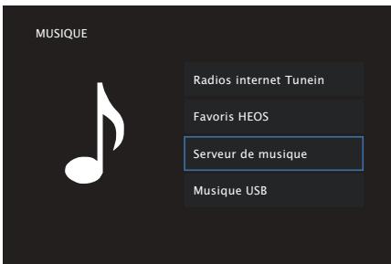 DENON DRA-800H - Lecture de fichiers stockés sur un ordinateur ou un stockage NAS - 1