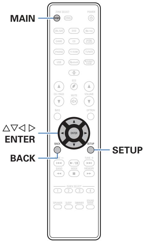 DENON DRA-800H - Plan du menu de l'interface graphique - 9