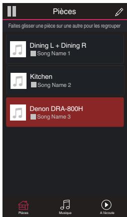 DENON DRA-800H - ■ Sélectionner une pièce/un dispositif - 2
