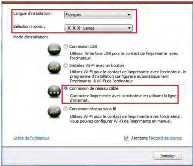 THOMSON TH-2500 - 3.1.3.Installation via un cable - 1