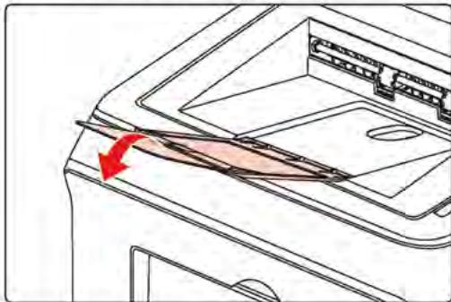 THOMSON TH-2500 - Chargement du bac de chargement manuel - 4