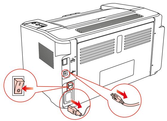 THOMSON TH-2500 - Veuillez nettoyer l'imprimante en suivant les étapes suivantes : - 1