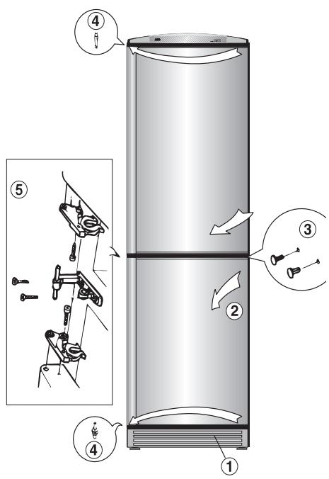 AEG S75358KG1 - Changer le sens d'ouverture de porte - 4
