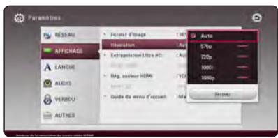 LG BH7540TW - Réglage de la résolution - 2