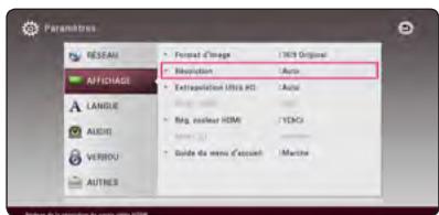 LG BH7540TW - Réglage de la résolution - 1