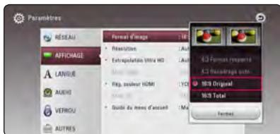 LG BH7540TW - Réglage des paramètres - 4