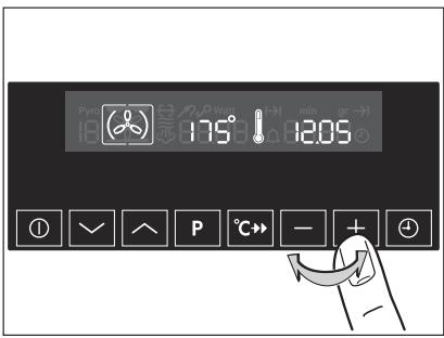 AEG KB 9820 EM - Changer la température du four - 1