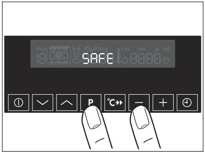 AEG KB 9820 EM - Activer la sécurité enfants - 1