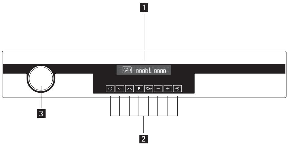 AEG KB 9820 EM - Panneau de commande - 1