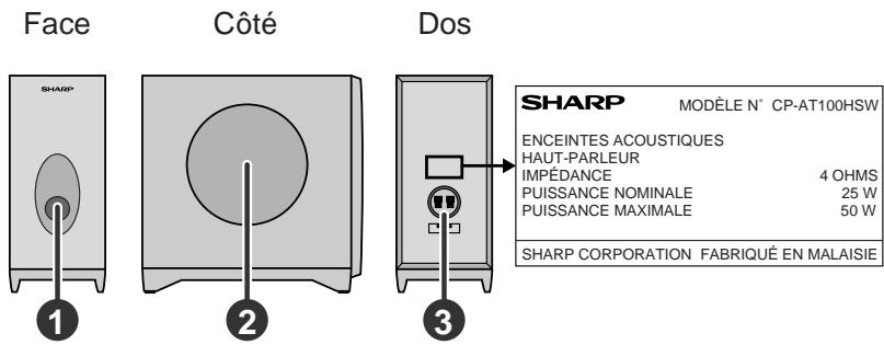 SHARP SDAT100H - Woofer auxiliaire × 1 - 1