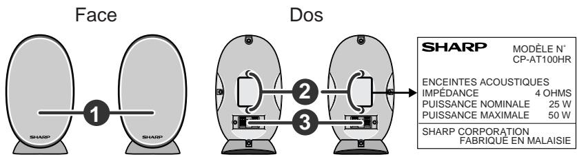 SHARP SDAT100H - Enceinte surround × 2 - 1