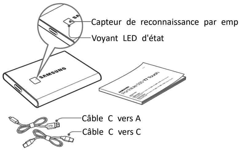 SAMSUNG SSDEXTERNE TZ TOUCH - Contenu de la boîte - 1