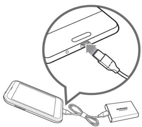 SAMSUNG SSDEXTERNE TZ TOUCH - Mode de connexion/déconnexion - 1